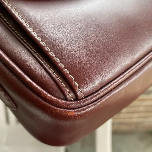 AUTHENTIC Cartier Burgundy CROSSBODY BAG With WALLET - Picture 5 of 16